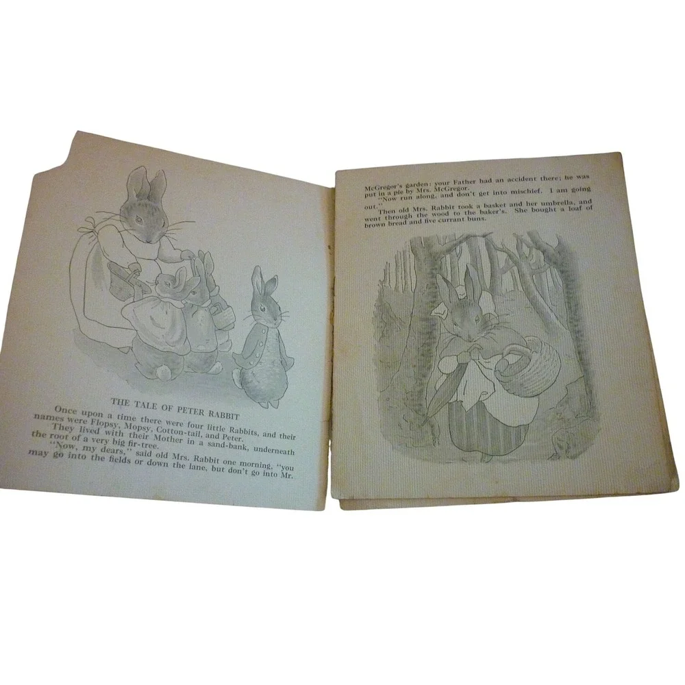 Vintage 1934 The Tale of Peter‎ Rabbit Saalfield Pub Co Softcover Book No 3100-G